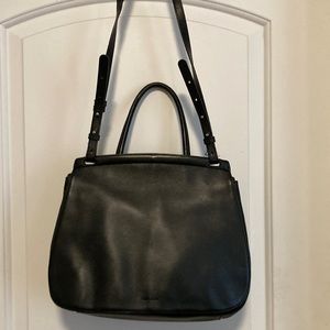 Steven Alan black leather shoulder bag